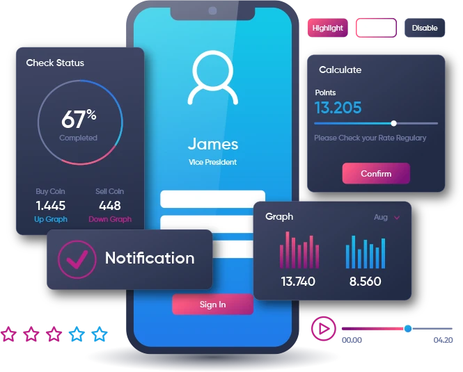 Mobile App Development CTA Mockup
