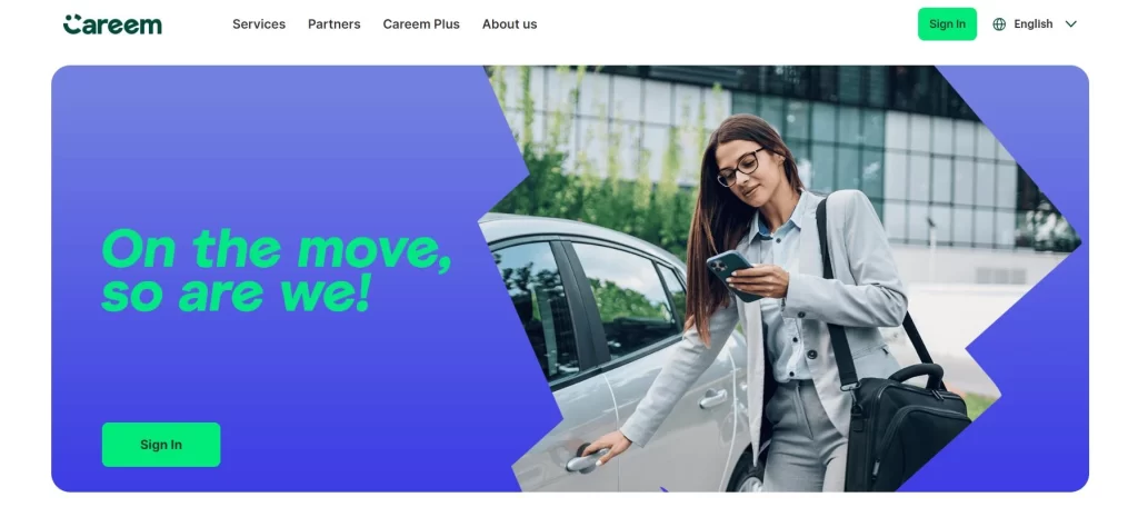 Careem webpage