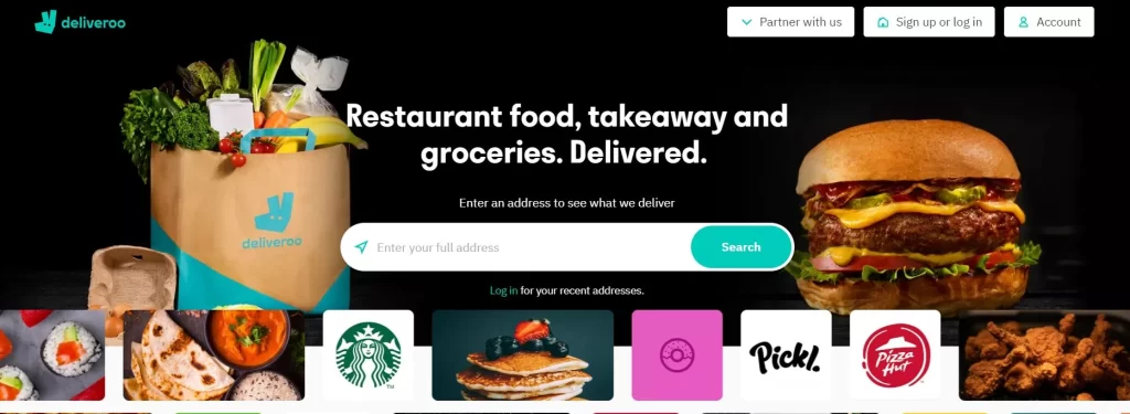 Deliveroo app