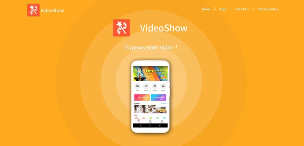 Videoshow webpage
