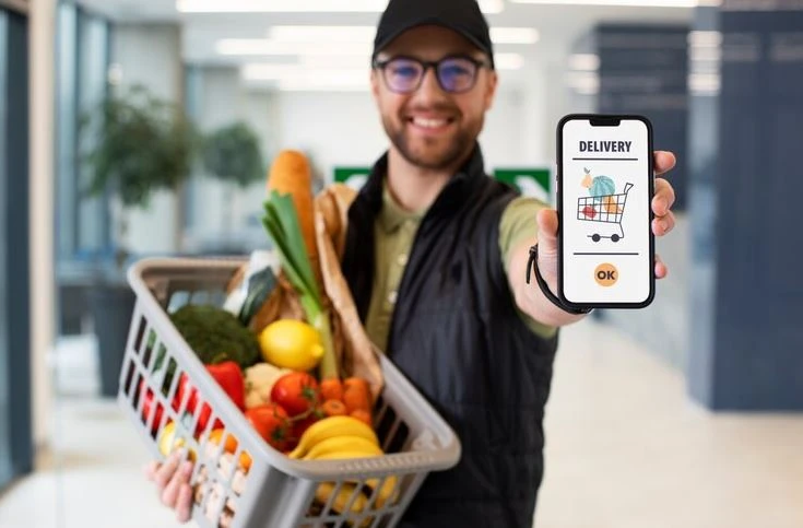 Grocery delivery man