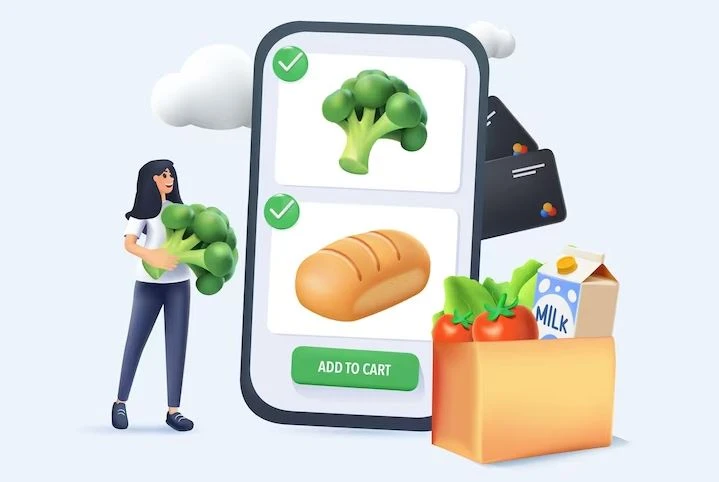 Online grocery app)