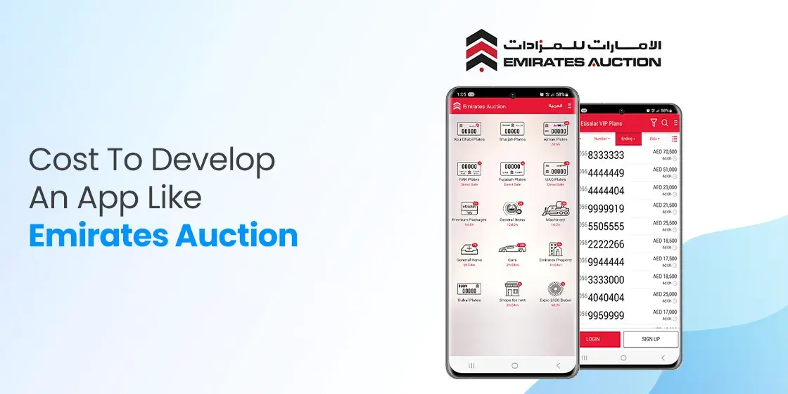 Cost to develop an App like Emirates Auction