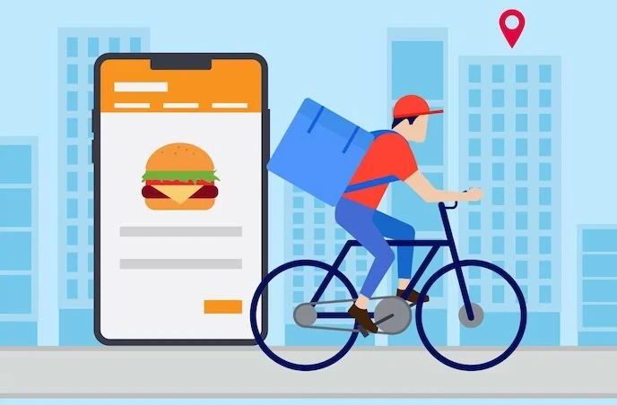 Online burger delivery