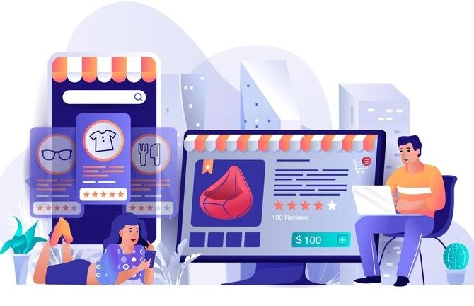 Online shopping store