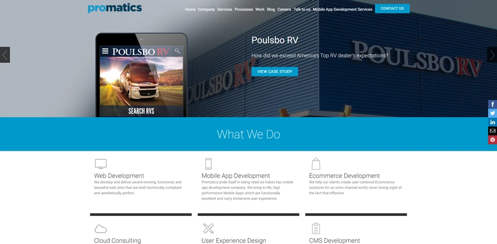 Promatics webpage